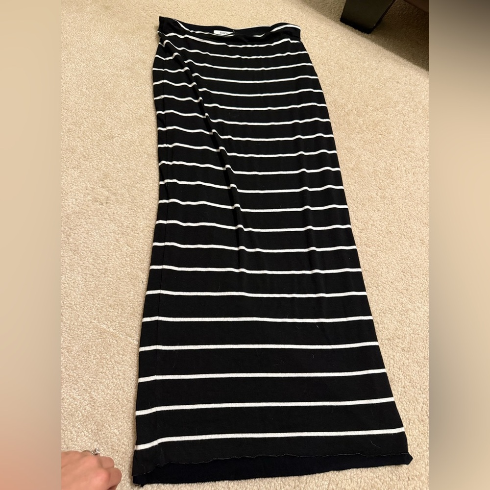 Bailey 44 Black and White Maxi Skirt